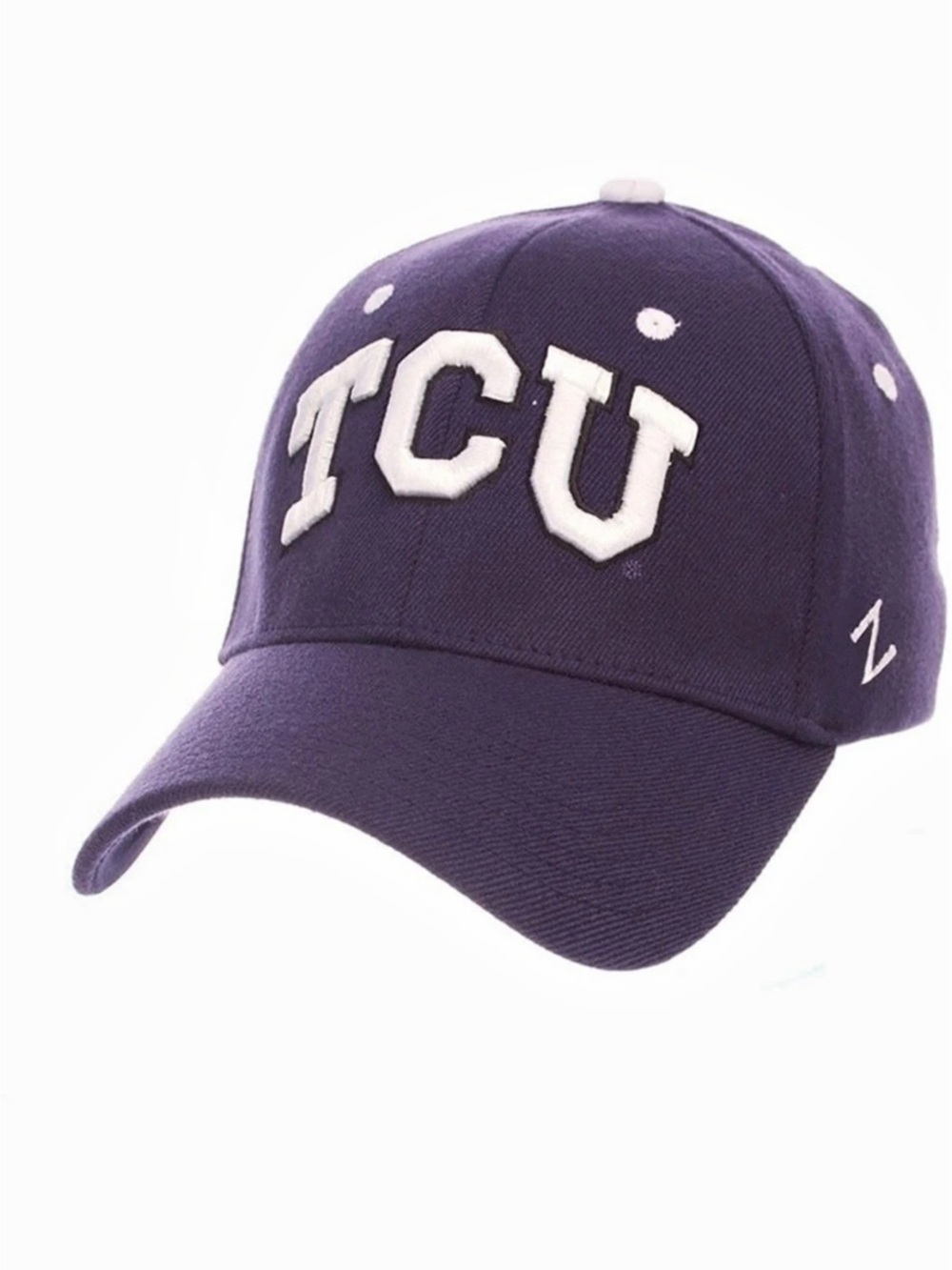 Zephyr TCU Horned Frogs Men’s Unisex Purple ZH Flex Hat Baseball Cap M/L Perfect